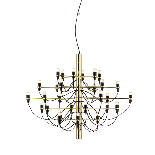 Flos 2097/30 (frosted bulbs) Lampada a Sospensione in Acciaio 30xE14 ø 88 cm