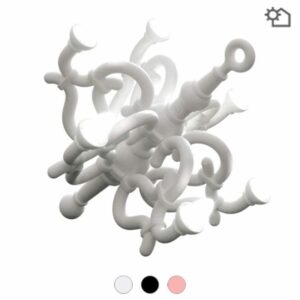 Qeeboo Fallen Chandelier XL Lampada da terra 6xE27 LED L 183 cm