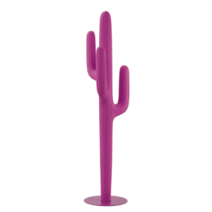 Qeeboo Saguaro Appendiabiti in Polietilene riciclabile H 195 cm - Fucsia